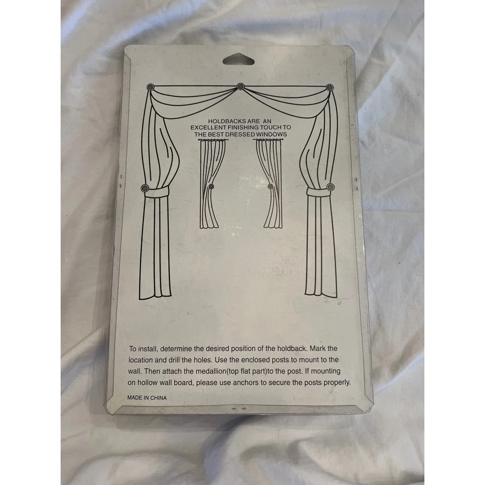 Maison d'Elegance Curtain Holdbacks Set of 2 Shell Bronze Drapery Hardware